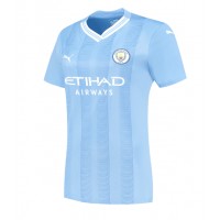 Dres Manchester City Jeremy Doku #11 Domáci pre Ženy 2023-24 Krátky Rukáv